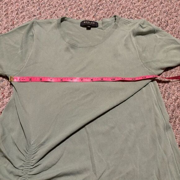 Beulah Knot T-Shirt Dress Green- One Size - Picture 7 of 9